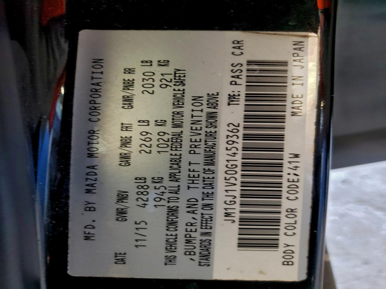 Mazda 6 Touring Image 2