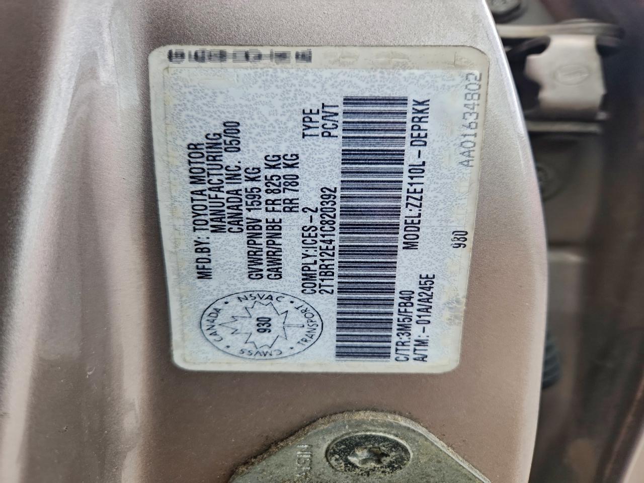 Toyota Corolla Ce Image 7