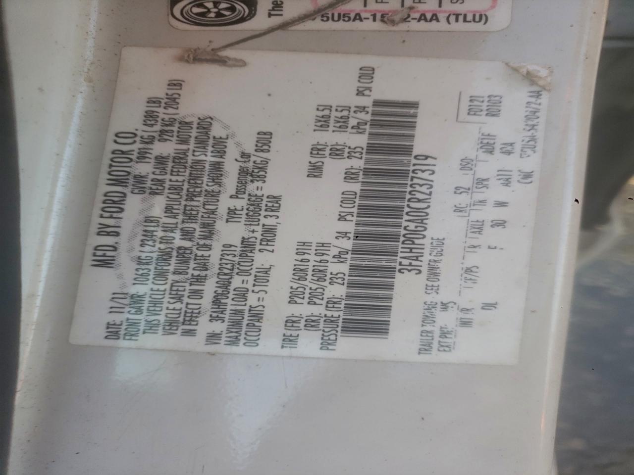 Ford Fusion S Image 11