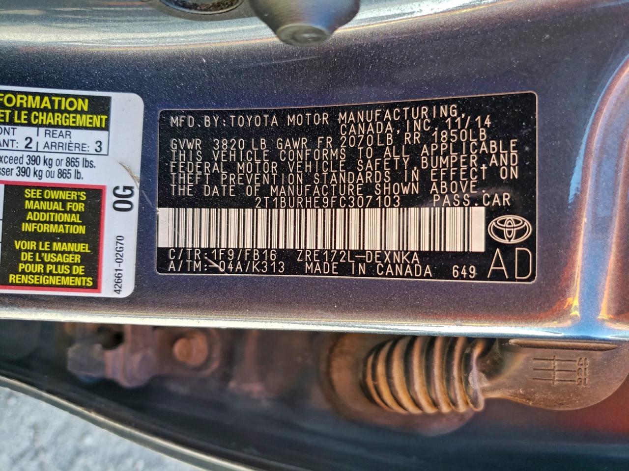 Toyota Corolla L Image 11