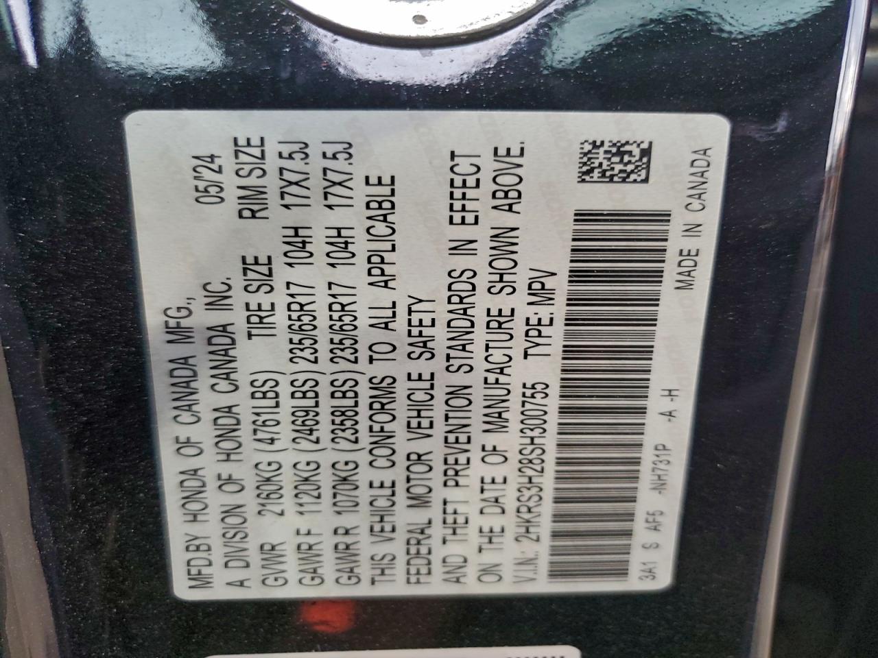 Honda Crv Lx Image 12